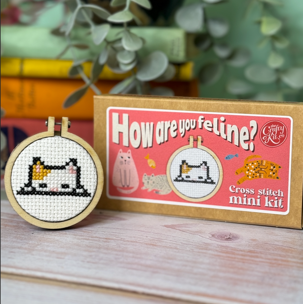 How Are You Feline? Mini Matchbox Cross Stitch Kit