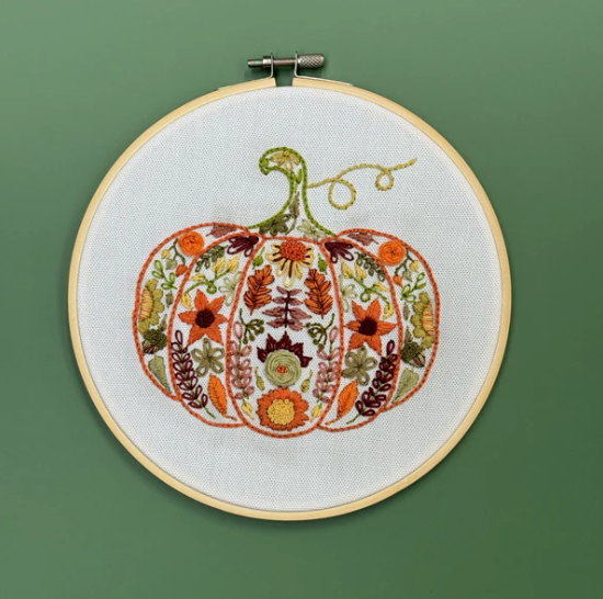 Pumpkin Sampler Stick & Stitch Embroidery