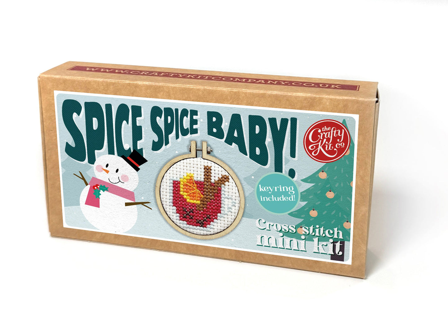 Spice Spice Baby! Mini Matchbox Christmas Cross Stitch Kit