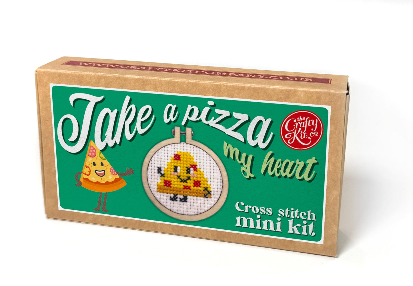 Take A Pizza My Heart Mini Matchbox Cross Stitch Kit