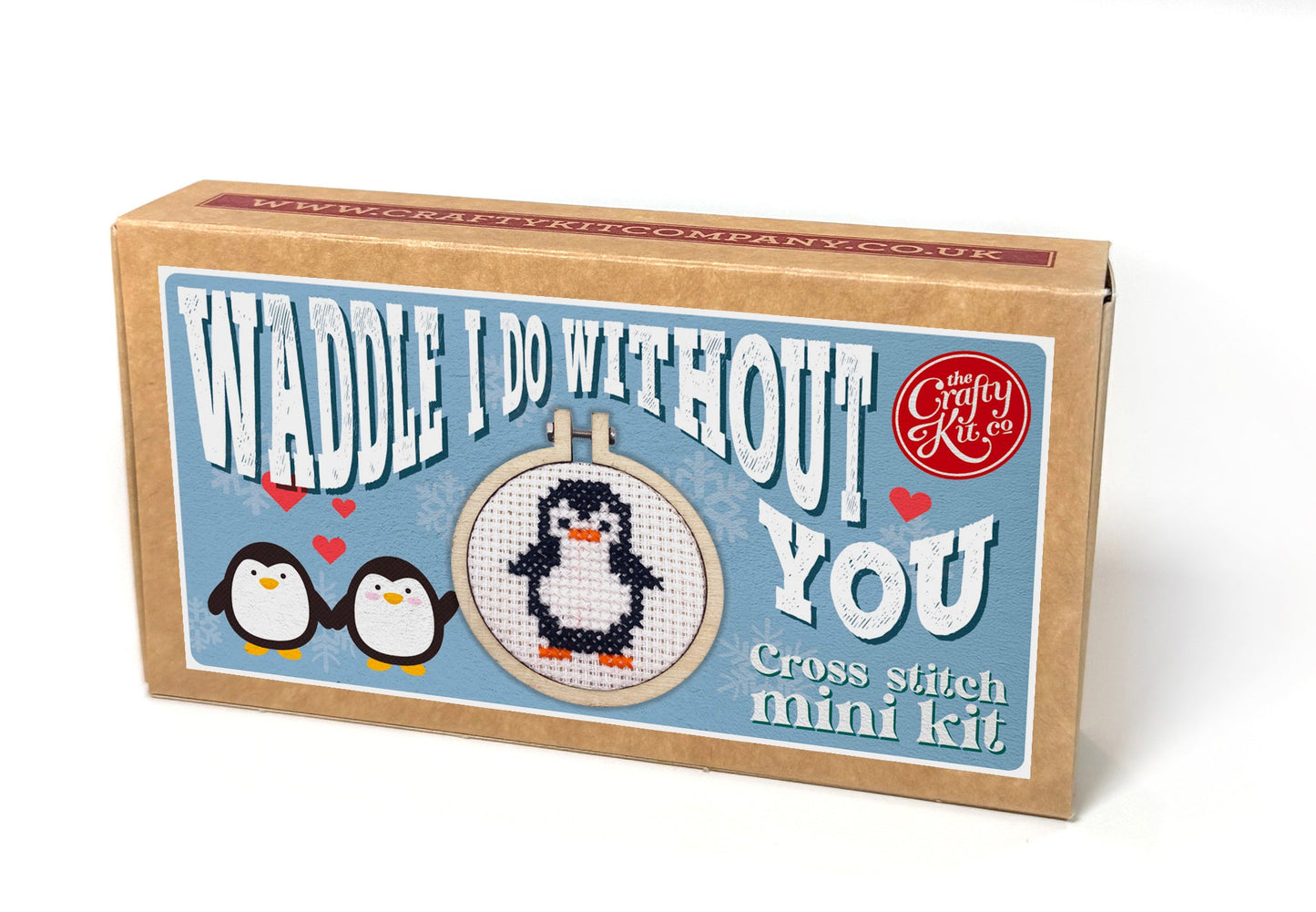 Waddle I Do Without You Mini Matchbox Cross Stitch Kit