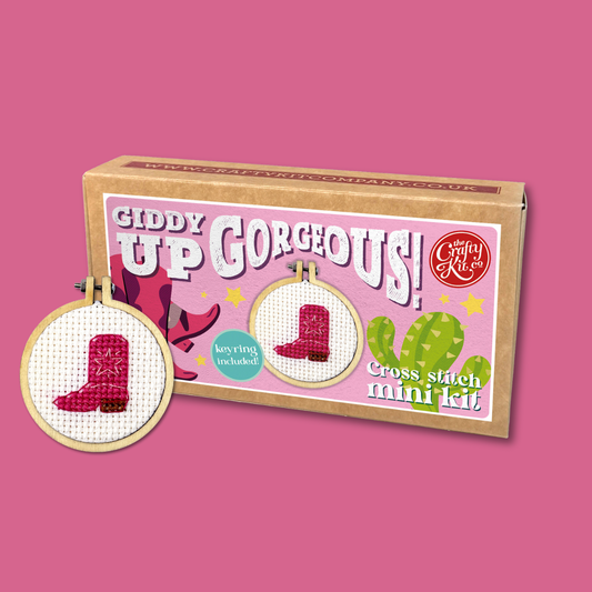 Giddy Up Gorgeous! Mini Matchbox Cross Stitch Kit