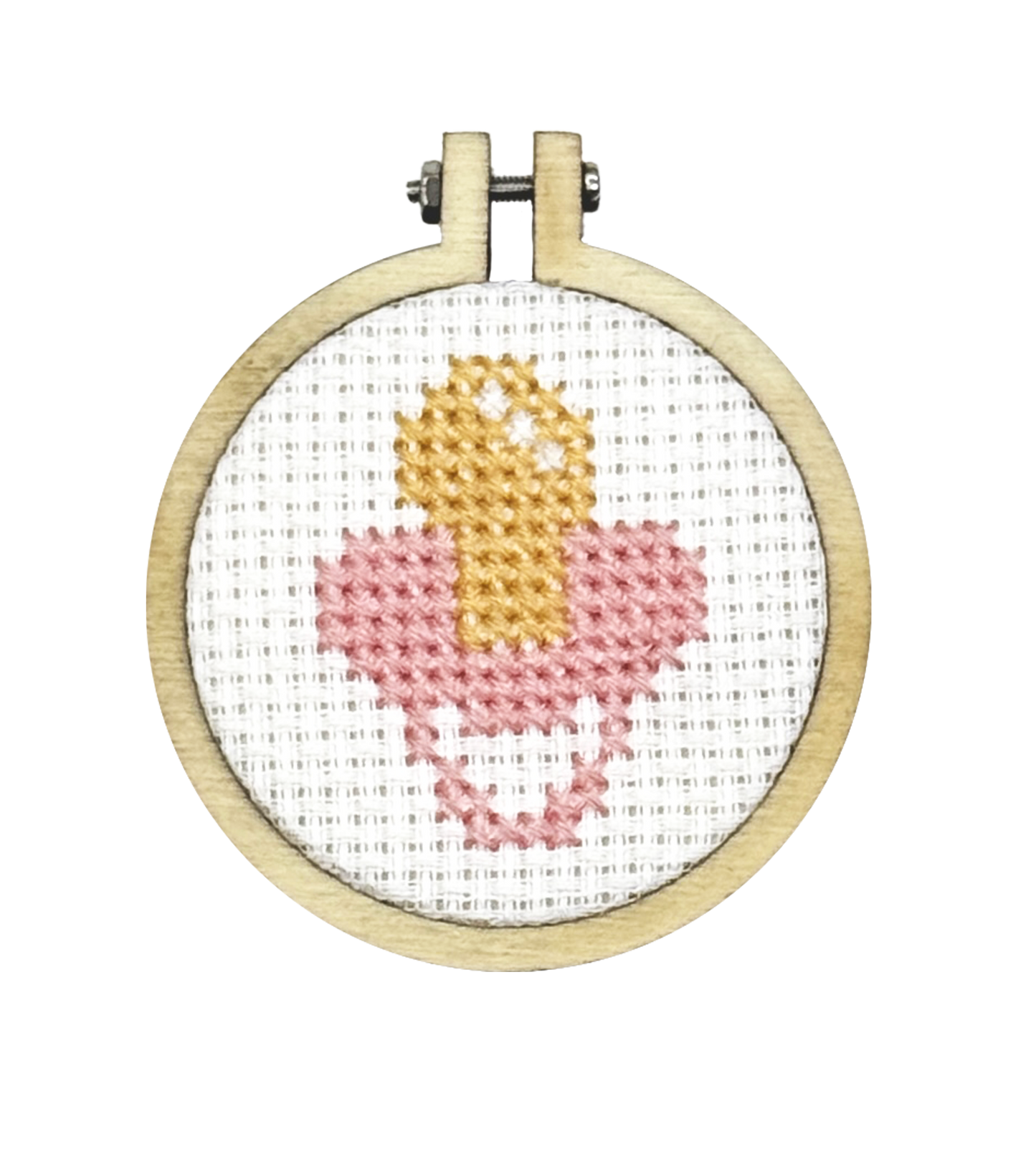 Welcome to The World (Pink) Mini Matchbox Cross Stitch Kit