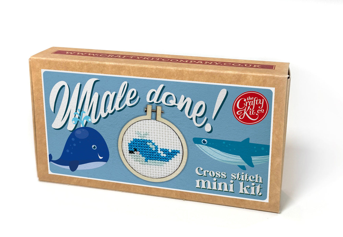Whale Done! Mini Matchbox Cross Stitch Kit