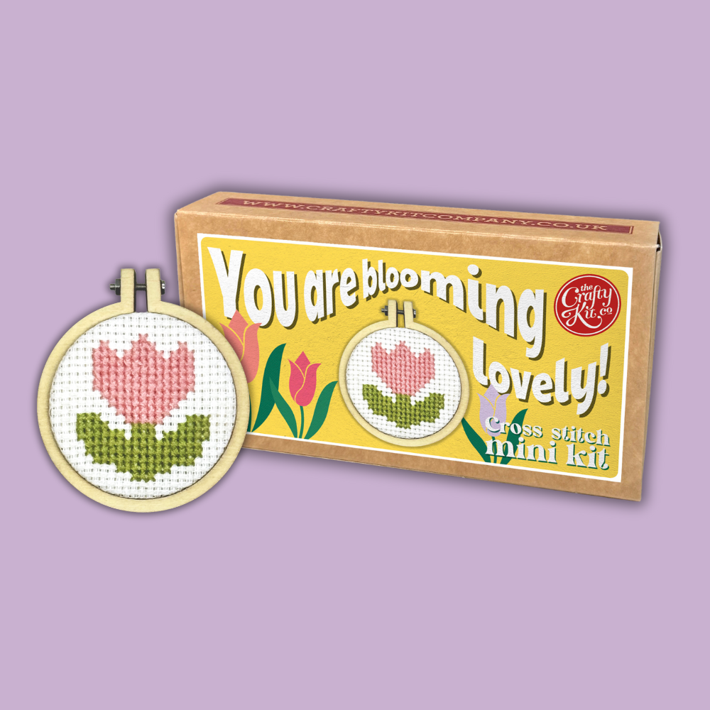 You're Blooming Lovely! Mini Matchbox Cross Stitch Kit