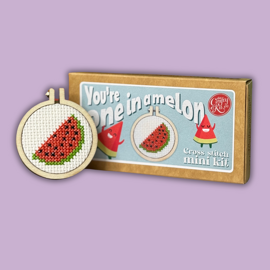 You're One In A Melon Mini Matchbox Cross Stitch Kit