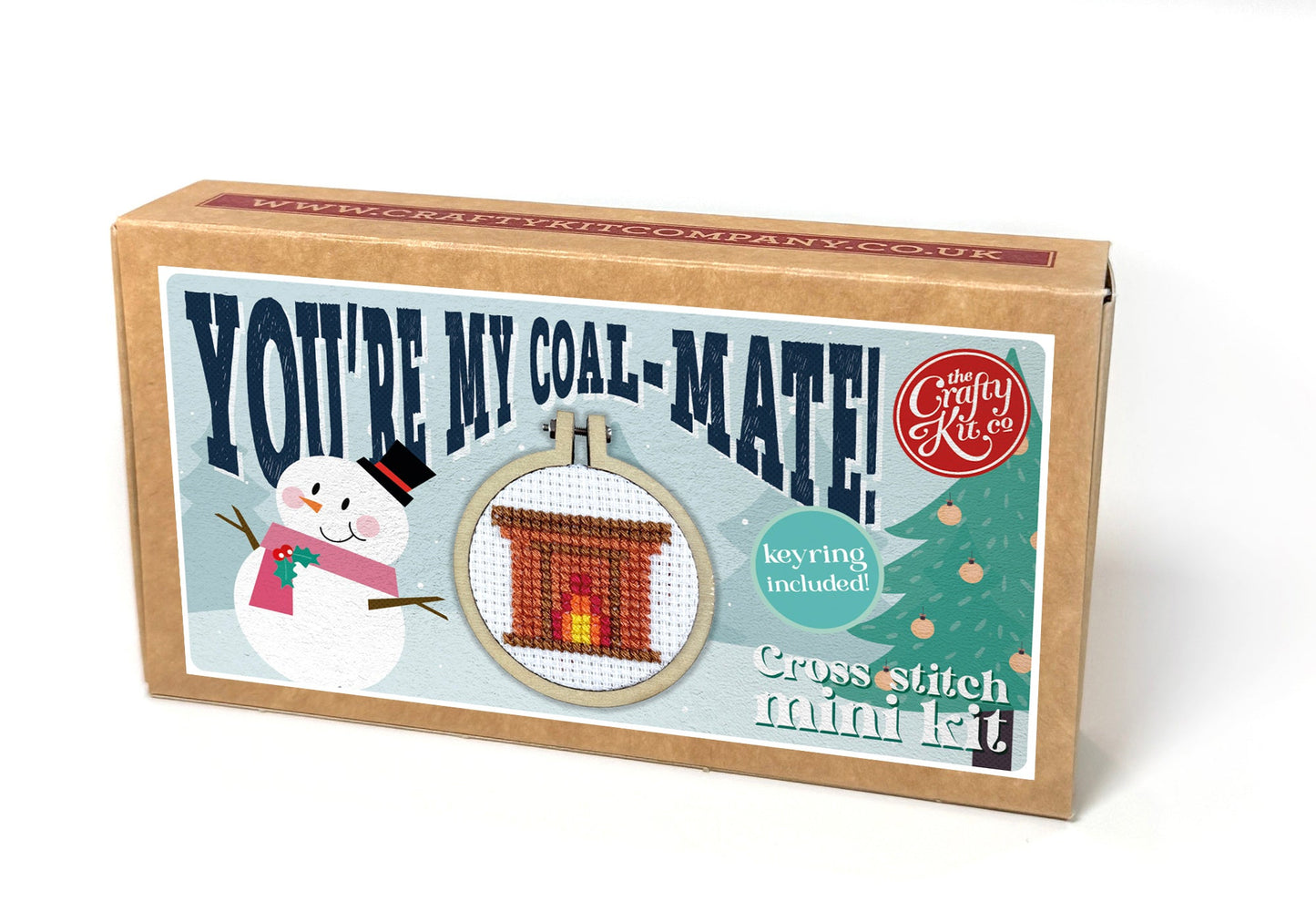 You're My Coal-Mate! Mini Matchbox Christmas Cross Stitch Kit