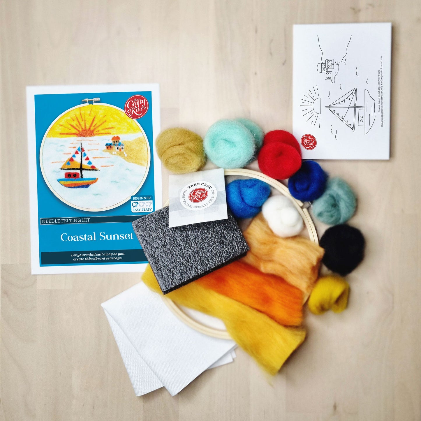 Coastal Sunset Needle Felting Kit