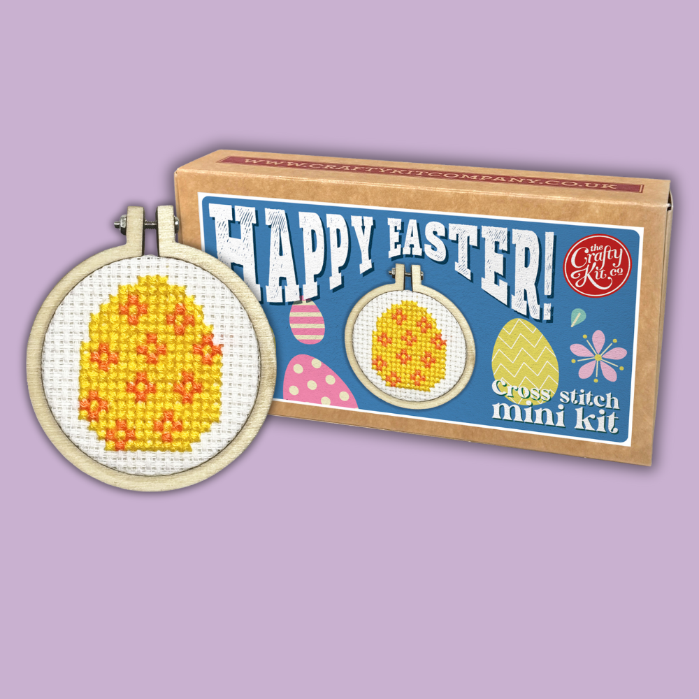 Happy Easter! Mini Matchbox Cross Stitch Kit
