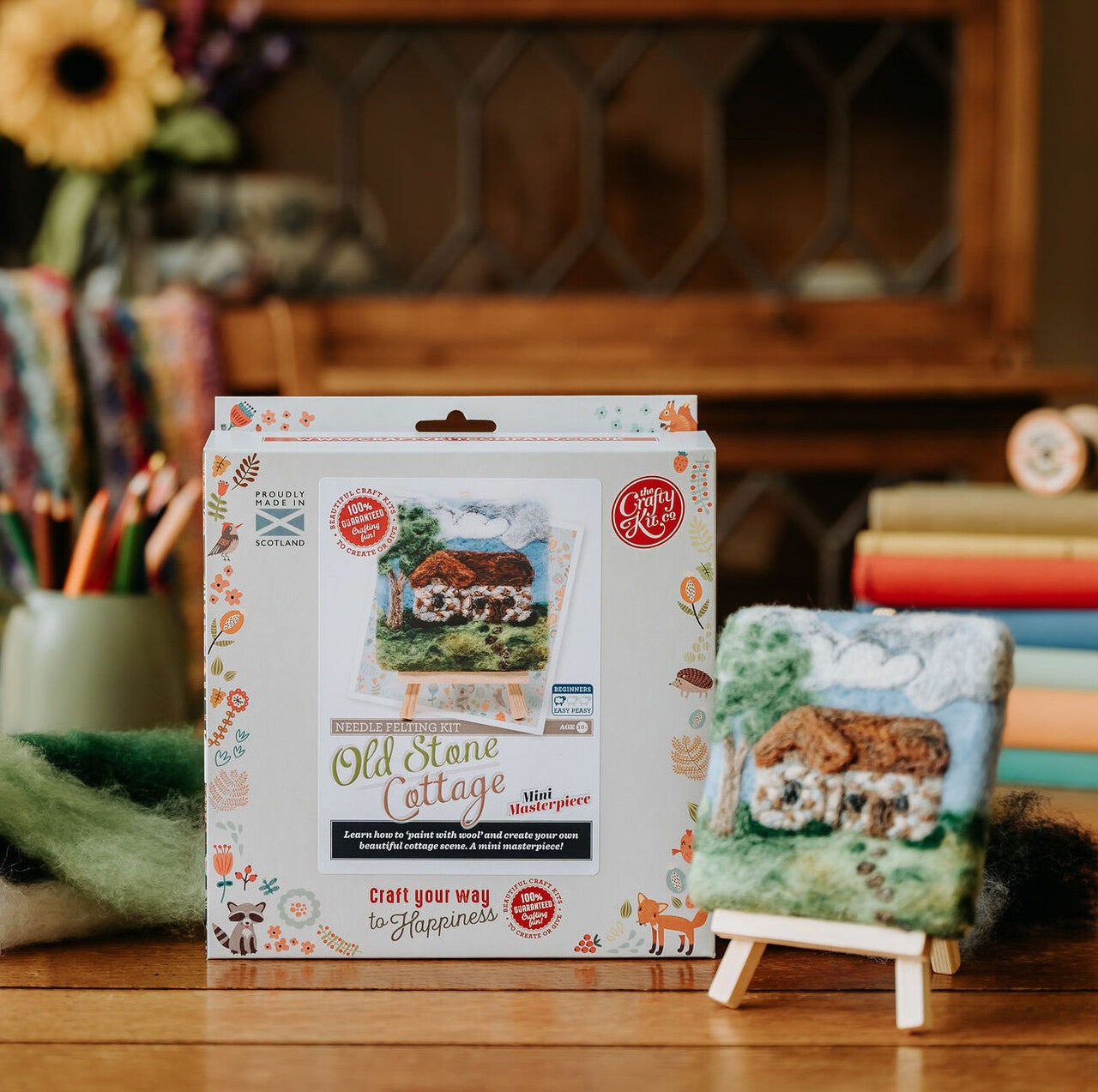 Mini Masterpiece: Crafty Cottages - Old Stone Cottage Needle Felting Kit