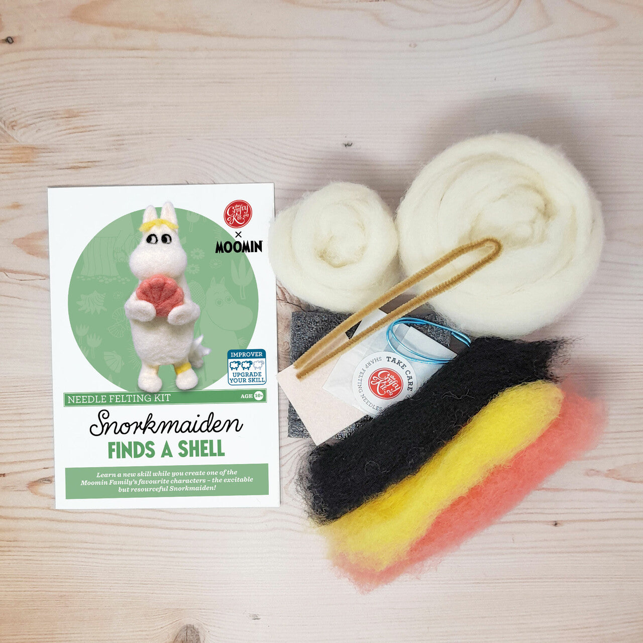 Moomin - Snorkmaiden Finds A Shell Needle Felting Craft Kit