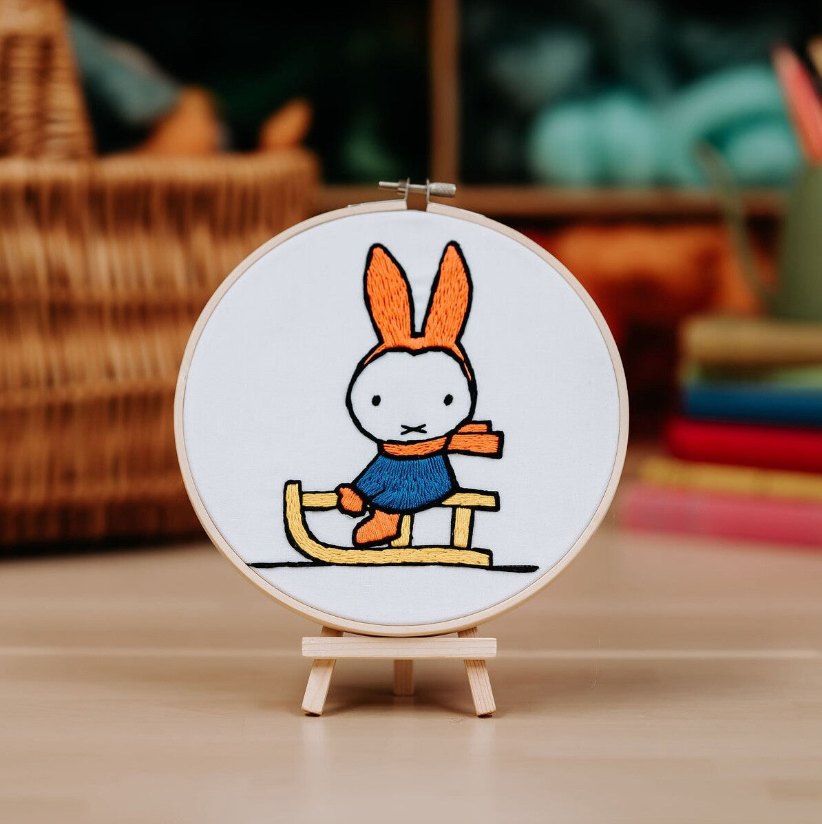 Miffy - Miffy Sledging Embroidery Kit