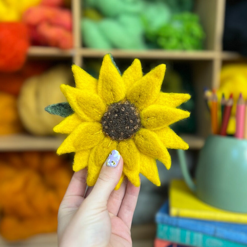 Sunflower Needle Felting Craft Kit