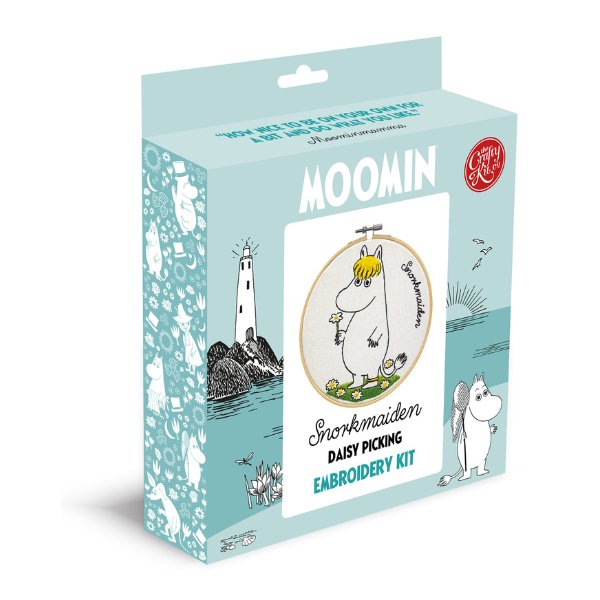 Moomin Embroidery Kit - Snorkmaiden Daisy Picking Embroidery Kit