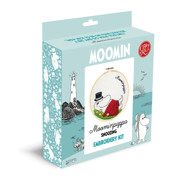 Moomin Embroidery Kit - Moominpappa Snoozing Embroidery Kit
