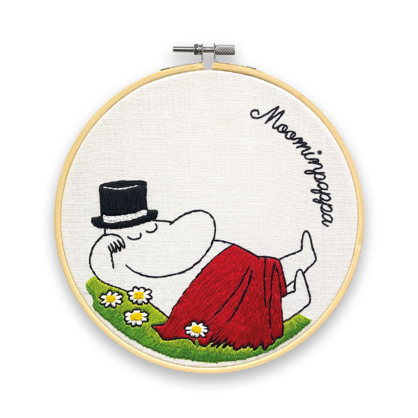 Moomin Embroidery Kit - Moominpappa Snoozing Embroidery Kit