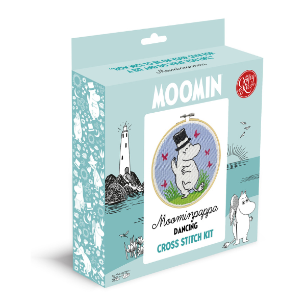 Moomin Cross Stitch Kit - Moominpappa Dancing