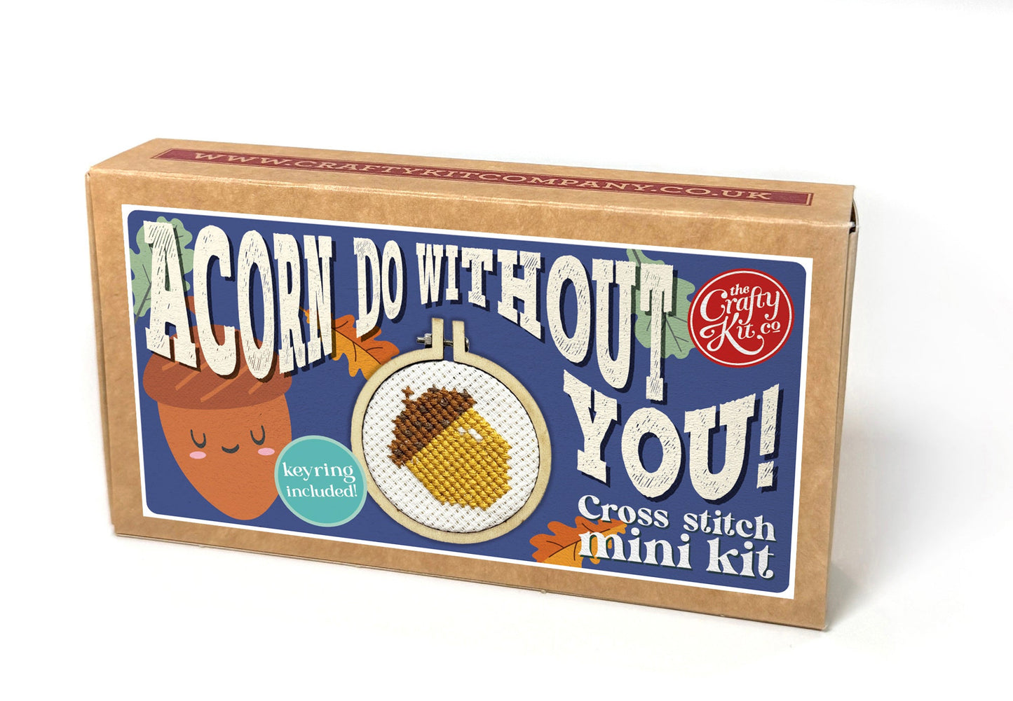 Acorn Do Without You! Mini Matchbox Cross Stitch Kit