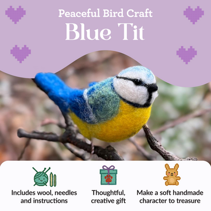 British Birds Blue Tit Needle Felting Craft Kit