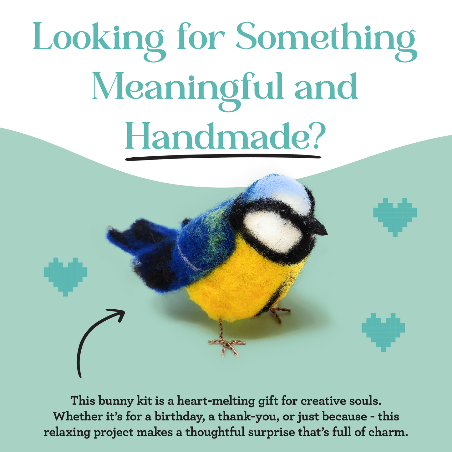 British Birds Blue Tit Needle Felting Craft Kit