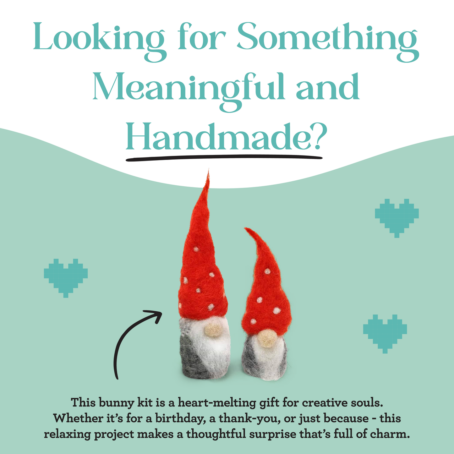 Nordic Gnomes Needle Felting Craft Kit