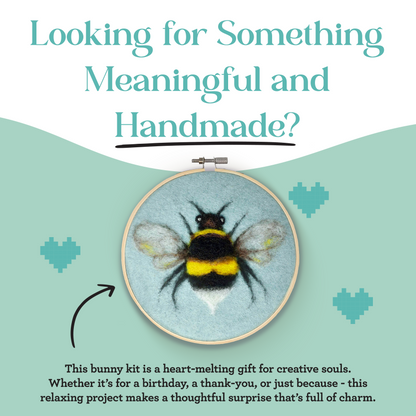 Bee in a Hoop Needle Felt Craft Kit