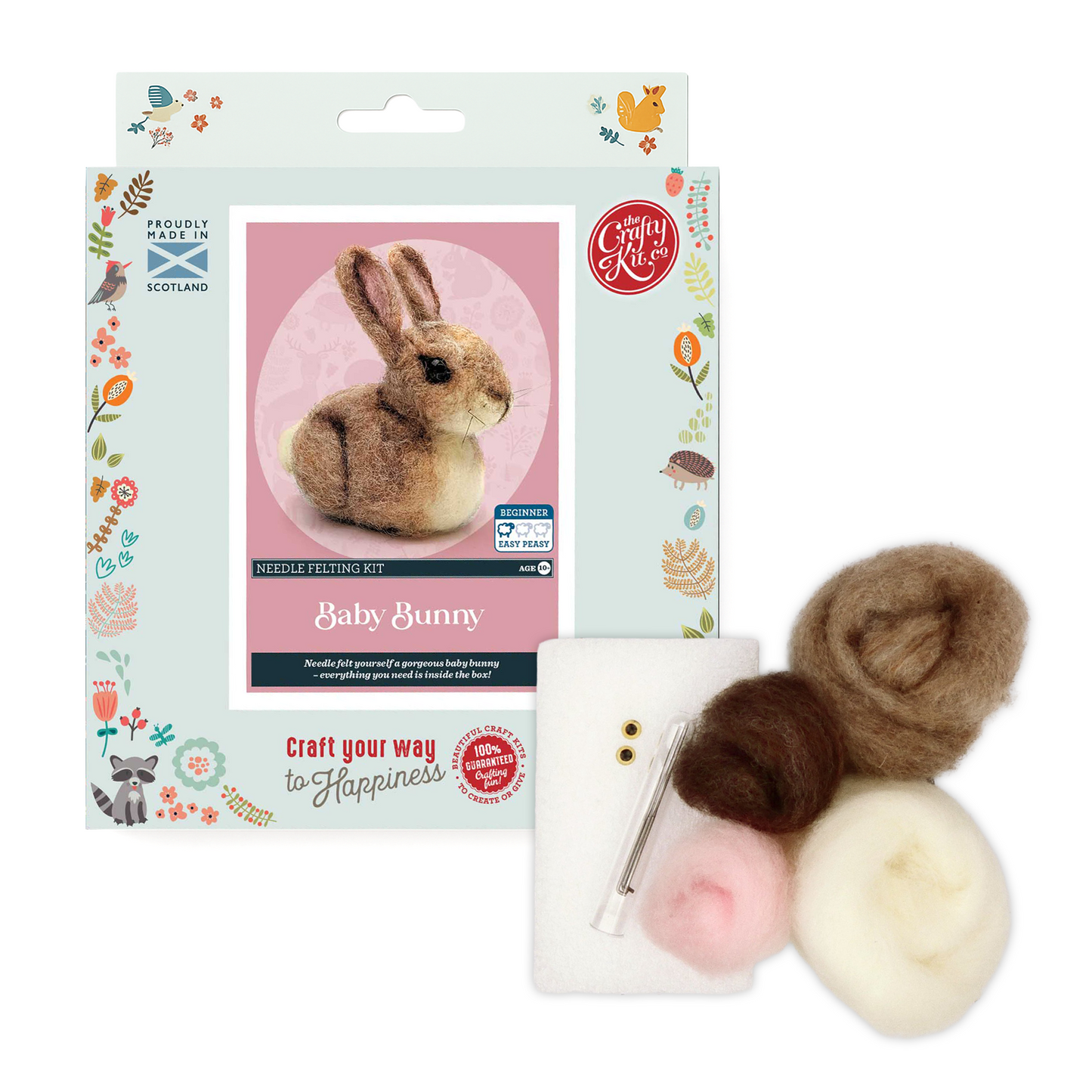 Baby Bunny Needle Felting Craft Kit