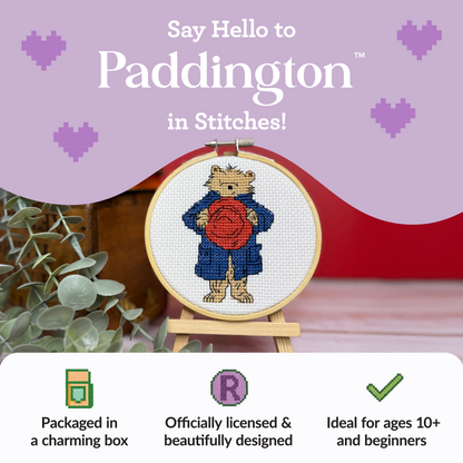 Paddington -  Hello!  Mini Cross Stitch Kit