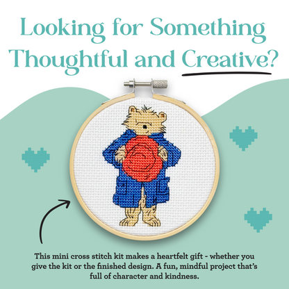 Paddington -  Hello!  Mini Cross Stitch Kit