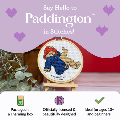 Paddington -  Just Dropping In!  Mini Cross Stitch Kit