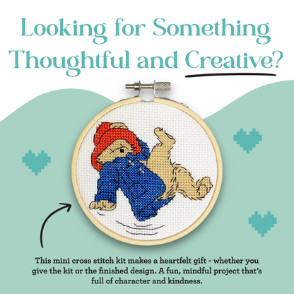Paddington -  Just Dropping In!  Mini Cross Stitch Kit