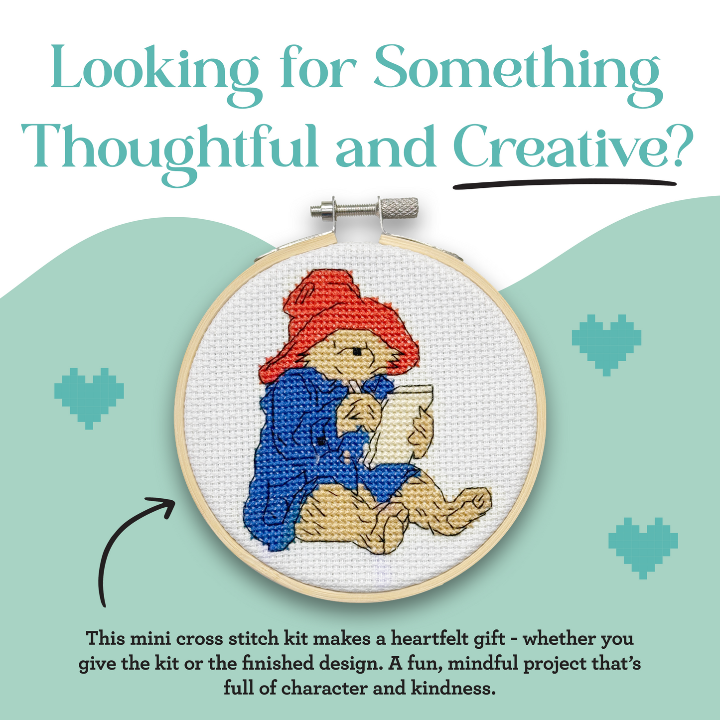 Paddington - Writing Home Mini Cross Stitch Kit