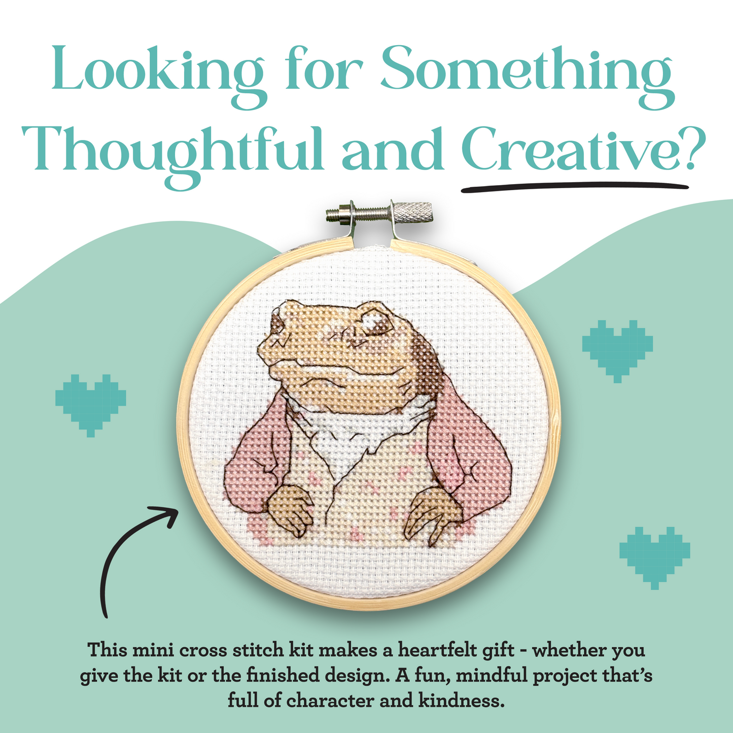 Beatrix Potter - Jeremy Fisher Mini Cross Stitch Kit