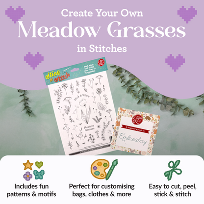 Meadow Grasses Stick & Stitch Embroidery