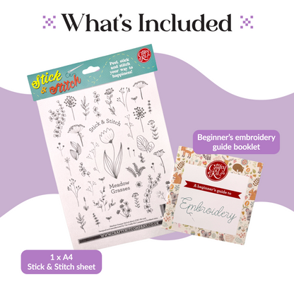 Meadow Grasses Stick & Stitch Embroidery