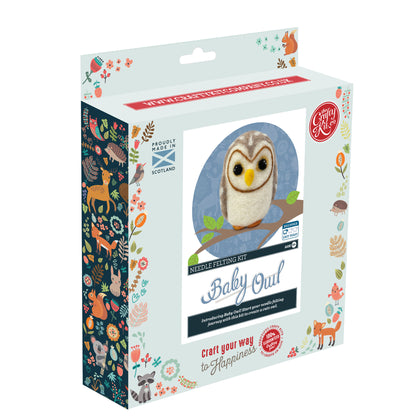 Baby Owl Needle Felting Craft Kit