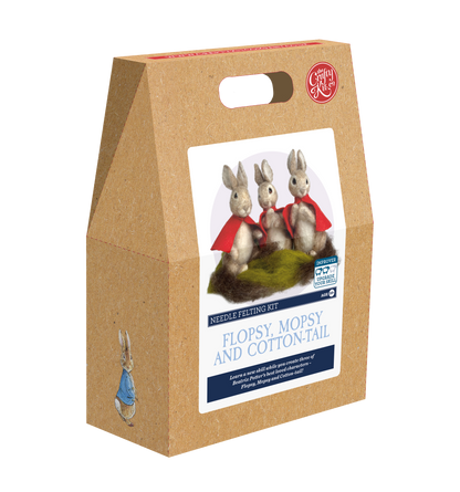 Beatrix Potter - Flopsy, Mopsy and Cotton-tail Needle Felting Craft Kit