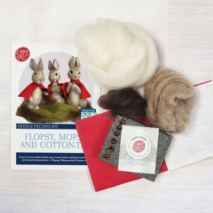 Beatrix Potter - Flopsy, Mopsy and Cotton-tail Needle Felting Craft Kit