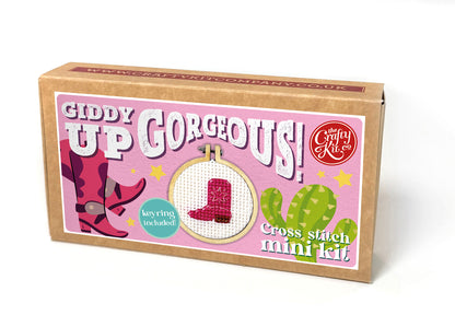 Giddy Up Gorgeous! Mini Matchbox Cross Stitch Kit