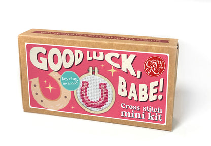 Good Luck Babe! Mini Matchbox Cross Stitch Kit