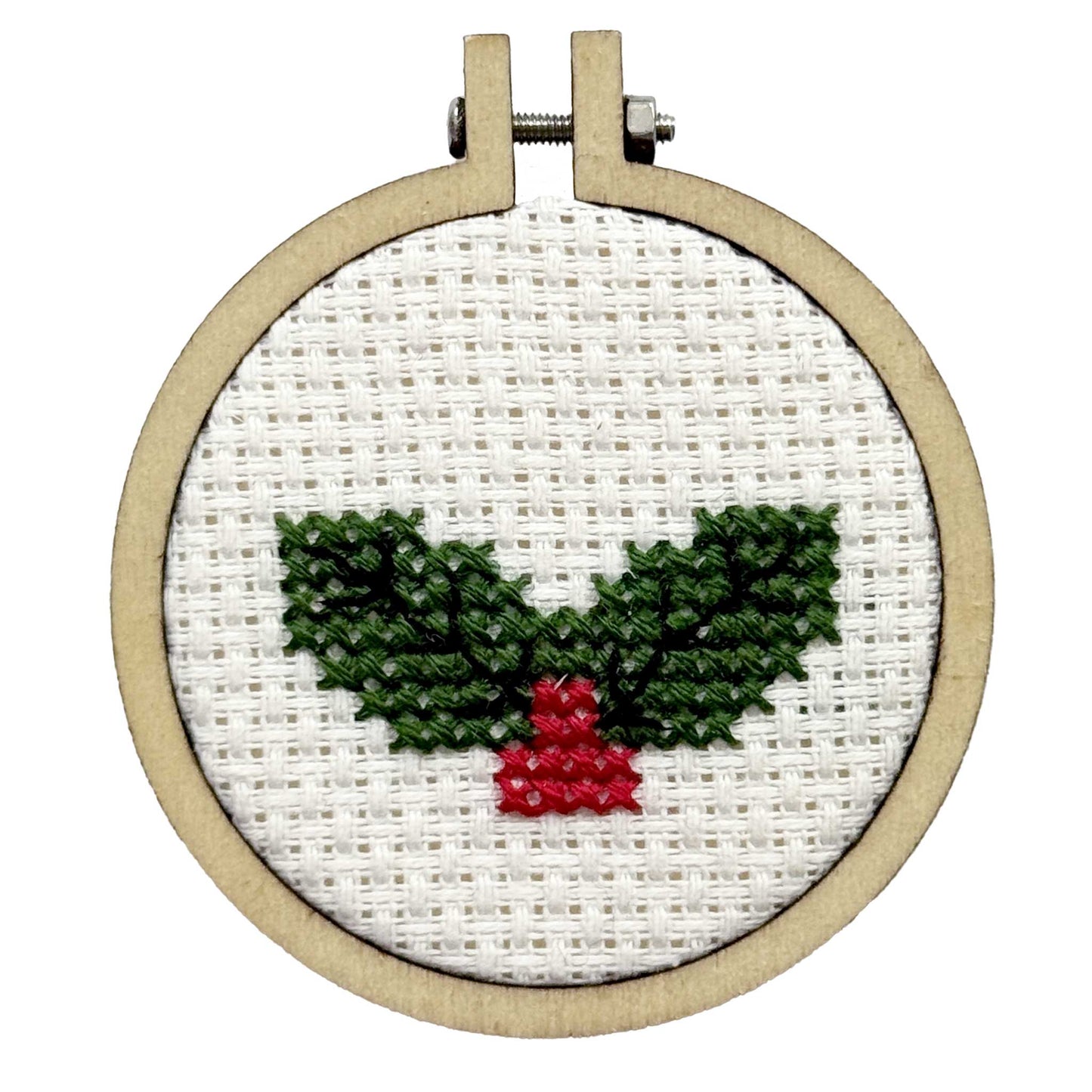 Have a Holly, Jolly Christmas! Mini Matchbox Christmas Cross Stitch Kit
