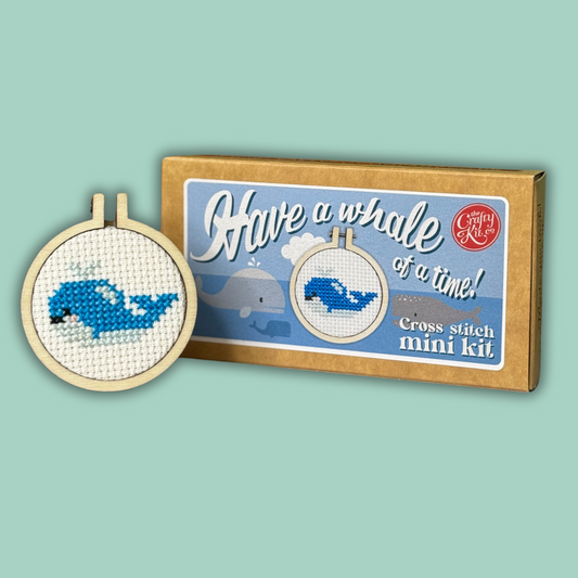 Have a Whale of a Time! Mini Matchbox Cross Stitch Kit