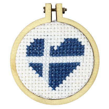 I Heart Shetland! Mini Matchbox Cross Stitch Kit