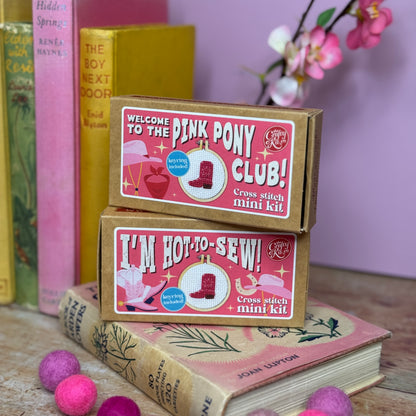I'M HOT-TO-SEW! Mini Matchbox Cross Stitch Kit