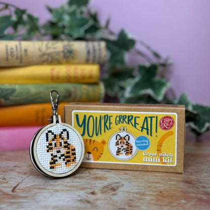 You're Grrreat! Mini Matchbox Cross Stitch Kit
