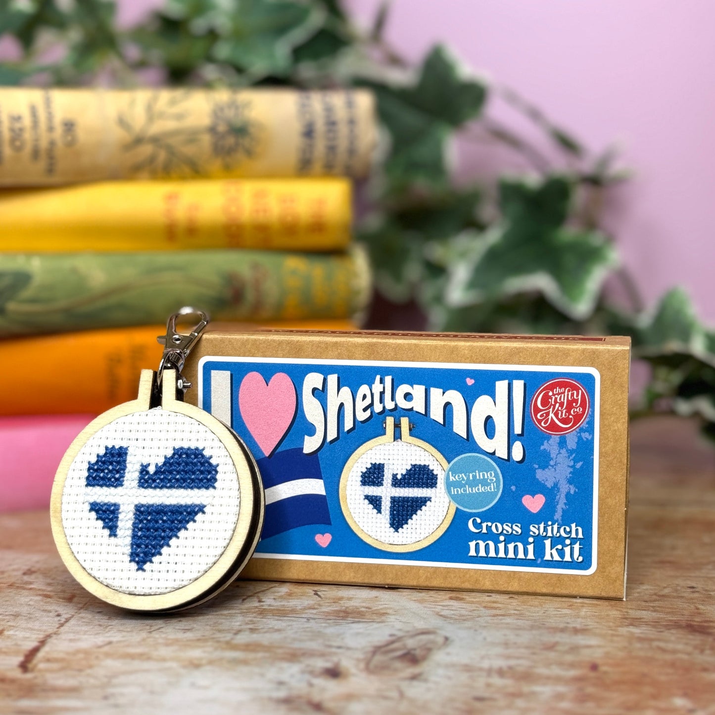 I Heart Shetland! Mini Matchbox Cross Stitch Kit