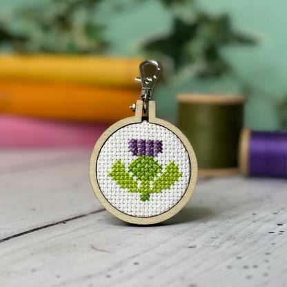 With Love from Edinburgh (Thistle) Mini Matchbox Cross Stitch Kit