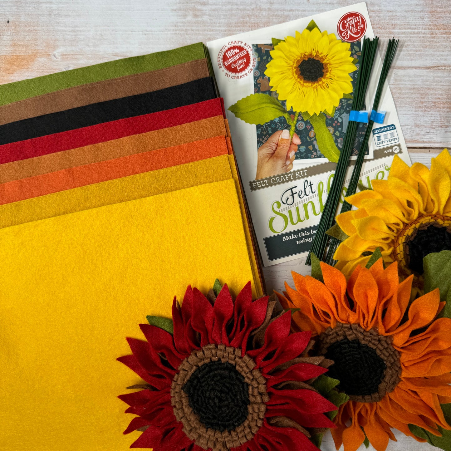 Van Gogh's Felt Sunflowers Kit