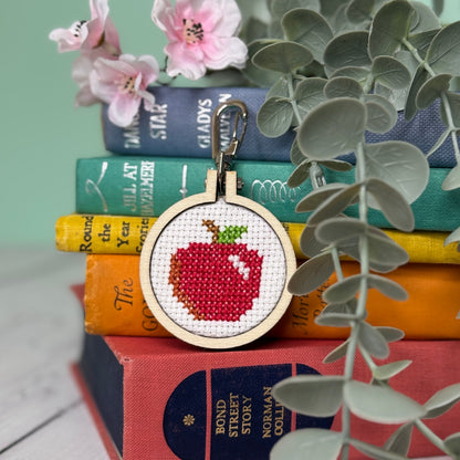 Thank you, Teacher! (apple) Mini Matchbox Cross Stitch Kit
