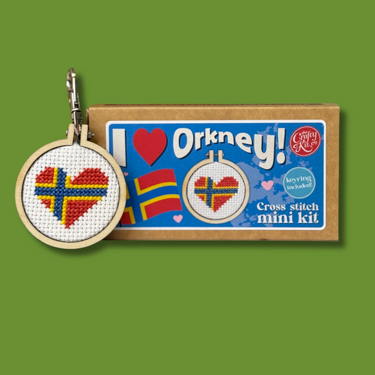 I Heart Orkney! Mini Matchbox Cross Stitch Kit